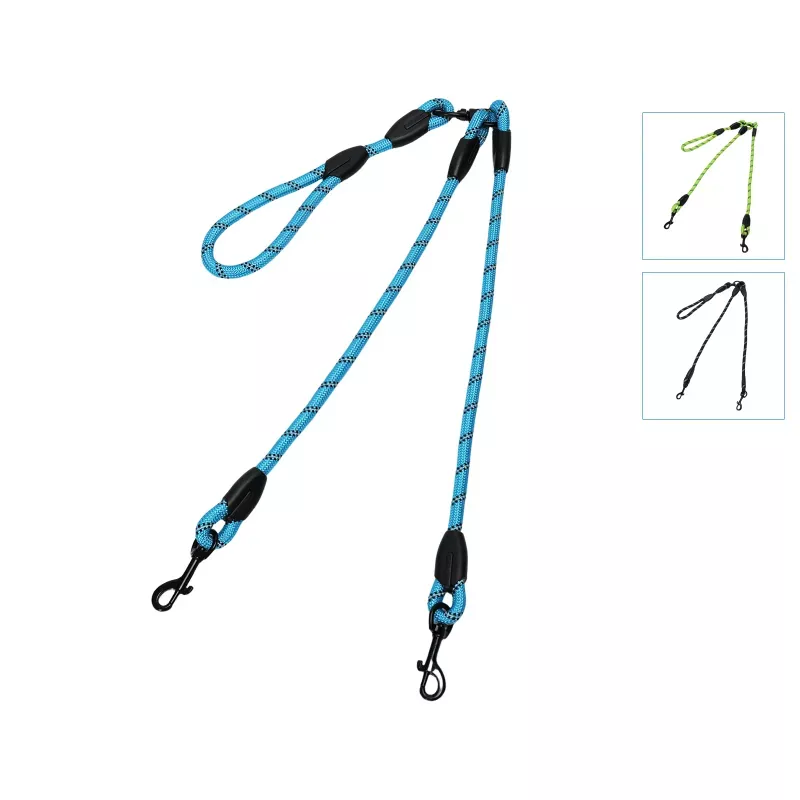 Podwójna smycz linka linka okrągła kontrastowe kolory długość 1.2cm - 8719138143825