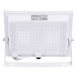 Halogen led 100W barwa zimna 6500K 9000lm w białej obudowie IP65 - 8433325001124