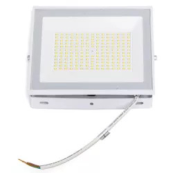 Halogen led 100W barwa zimna 6500K 9000lm w białej obudowie IP65 - 8433325001124