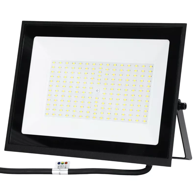 Halogen led 100W barwa zimna 6500K 9000lm w czarnej obudowie IP65 slim - 8433325001001