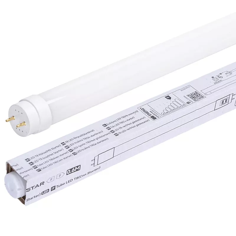 Świetlówka LED T8 9W 60cm zimna 6500K 900lm zamiennik z bezpiecznikiem - 8433325344443