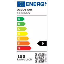 Halogen led 150W barwa zimna 6500K 13500lm w czarnej obudowie IP65 - 8433325000929