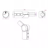 Adapter do słupa oświetleniowego 60mm-40mm-5904703018995