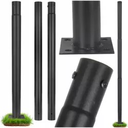 SŁUP OŚWIETLENIOWY drogowy maszt 3M latarni ulicznych Ø60MM do lamp czarny-5904703028437