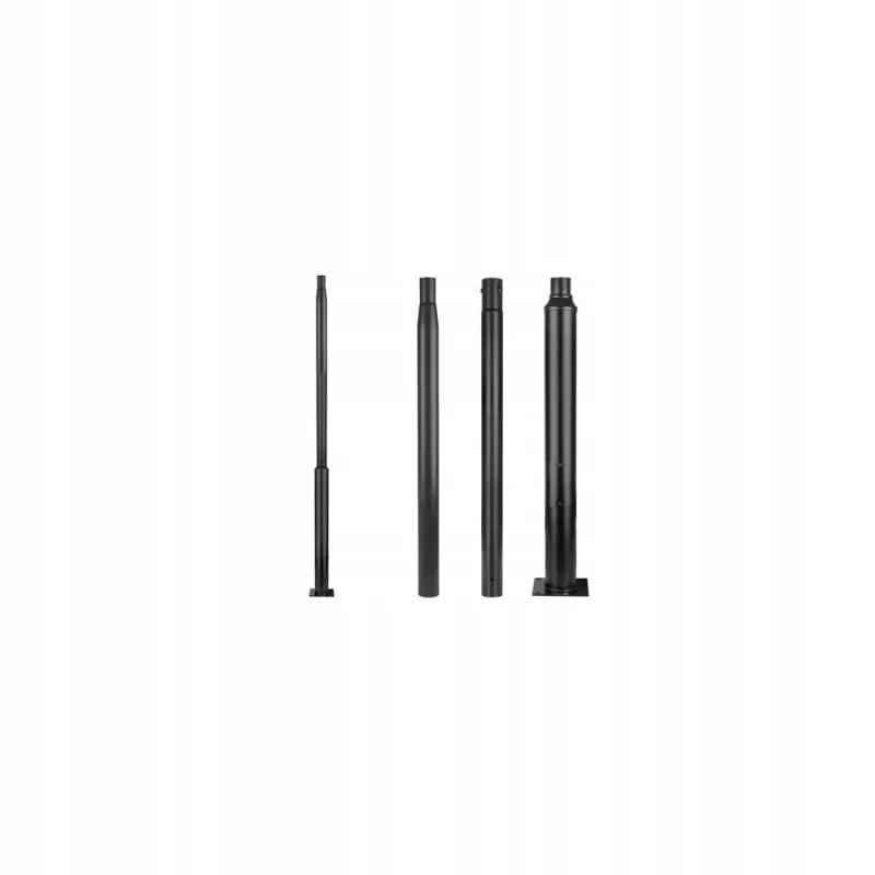 SŁUP OŚWIETLENIOWY OCYNKOWANY CZARNY 2830MM Q235 STAL-5904703028444