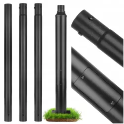 Słup oświetleniowy drogowy maszt 4M Latarni ulicznych Ø76mm do lamp 20x20-5904703028475