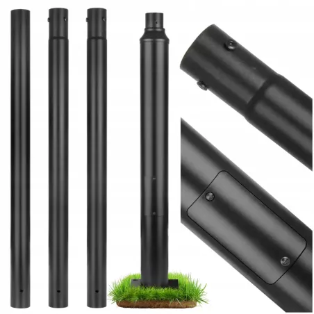 Słup oświetleniowy drogowy maszt 4M Latarni ulicznych Ø76mm do lamp 20x20-5904703028475