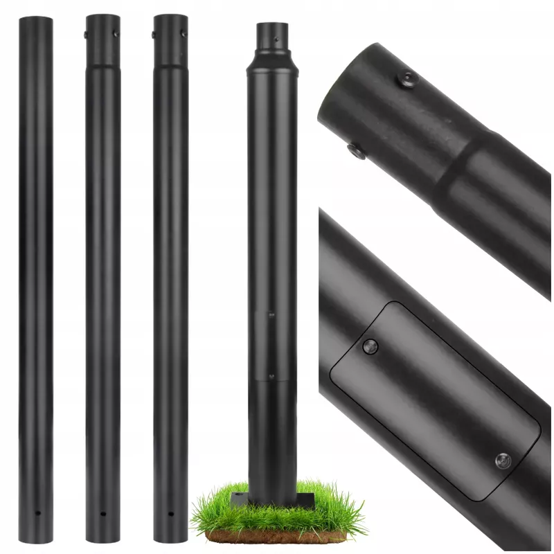 Słup oświetleniowy drogowy maszt 4M Latarni ulicznych Ø76mm do lamp 20x20-5904703028475