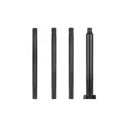 Słup oświetleniowy SQ 60mm 4m 20x20cm czarny-5904703028406