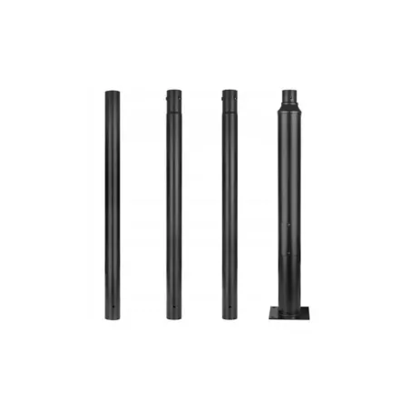 Słup oświetleniowy SQ 60mm 4m 20x20cm czarny-5904703028406