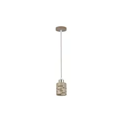 Oprawa wisząca E27 Elen x1 beż+złota-5904703030171