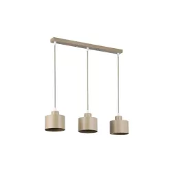 Oprawa wisząca E27 Elza x3 50cm beżowa-5904703030256