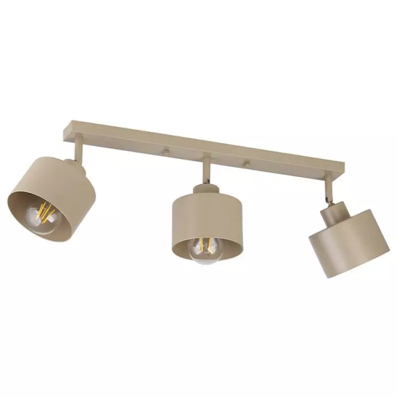 Kinkiet E27 LED Elza ruchomy x3 beżowy-5904703030300