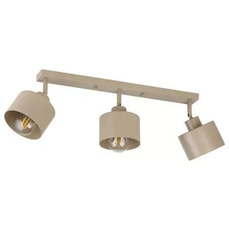Kinkiet E27 LED Elza ruchomy x3 beżowy-5904703030300