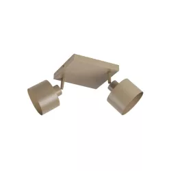 Kinkiet E27 LED Elza ruchomy x2 beżowy-5904703030317
