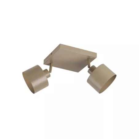 Kinkiet E27 LED Elza ruchomy x2 beżowy-5904703030317