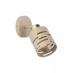 Kinkiet E27 LED Elen ruchomy x1 beż+złoty-5904703030225
