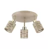 Kinkiet E27 LED Elen ruchomy x3 beż+złoty okrąg-5904703030201