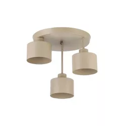 Kinkiet E27 LED Elza x3 beżowy okrągły-5904703030270