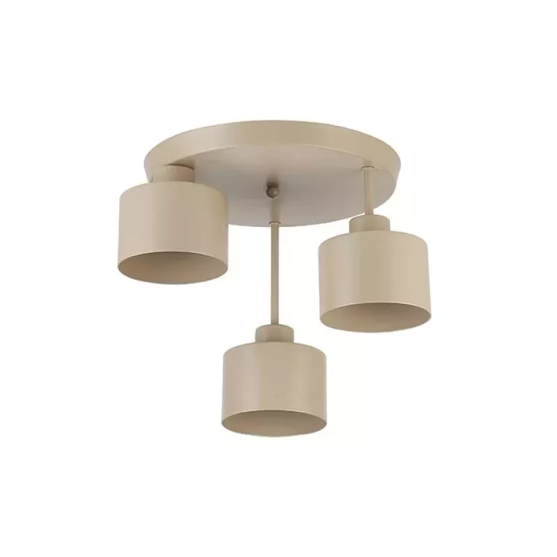Kinkiet E27 LED Elza x3 beżowy okrągły-5904703030270