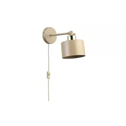 Kinkiet E27 LED Elza ruchomy x1 beżowy wtyczka-5904703030331