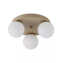 Kinkiet E27 LED Bali-12 29cm x3-1 beż+złoty-5904703029953
