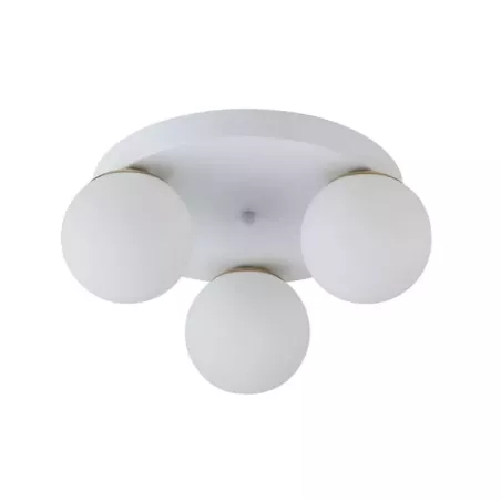 Kinkiet E27 LED Bali-12 29cm x3-1 biały+złoty-5904703029960
