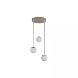 Oprawa wisząca E27 Bali-12 50cm x3-2 beż+złoty-5904703030010