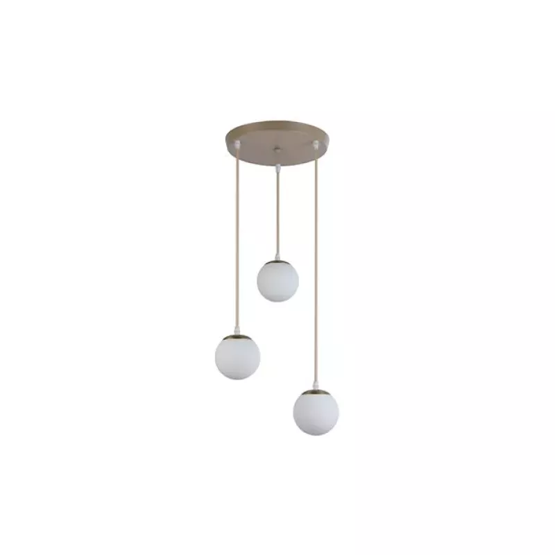 Oprawa wisząca E27 Bali-12 50cm x3-2 beż+złoty-5904703030010