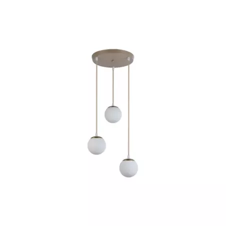 Oprawa wisząca E27 Bali-12 50cm x3-2 beż+złoty-5904703030010