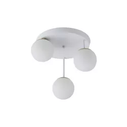 Kinkiet E27 LED Bali-12 29cm x3-2 biały+złoty-5904703029991