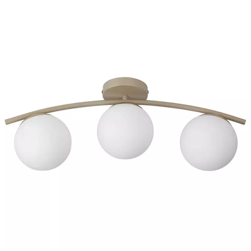Żyrandol LED E27 Bali-12 51cm x3 beż+złoty-5904703030041