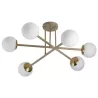 Żyrandol LED E27 Bali-12 74cm x6 beż+złoty-5904703030058