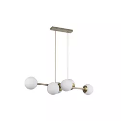Oprawa wisząca E27 Bali-12 90cm x6 beż+złoty-5904703030034
