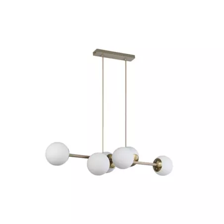 Oprawa wisząca E27 Bali-12 90cm x6 beż+złoty-5904703030034