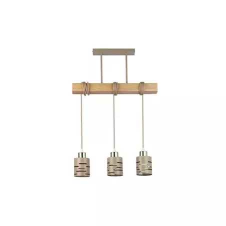 Oprawa wisząca E27 Elen x3 50cm beż+złota+WD-5904703030157