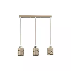 Oprawa wisząca E27 Elen x3 50cm beż+złota-5904703030164
