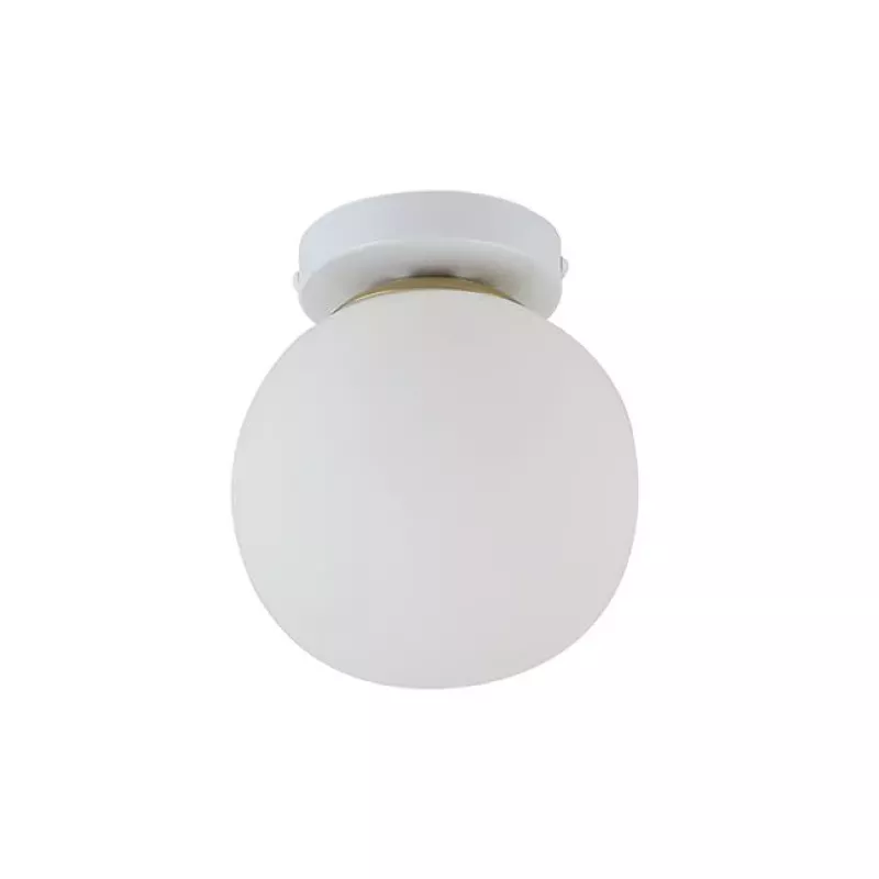 Kinkiet E27 LED Bali-15 15cm x1 biały+złoty-5904703029922