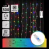 Kolorowa kurtyna sople 3x3m led RGBY serowarnie z pilota zasilane USB - 8433325385576