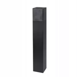 LAMPA DO OGRODU LED E27 KWADRATOWY SŁUPEK 50CM CZARNA NA ZEWNĄTRZ-5904703008859
