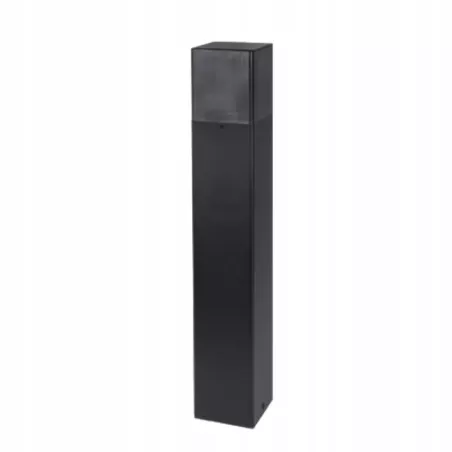 LAMPA DO OGRODU LED E27 KWADRATOWY SŁUPEK 50CM CZARNA NA ZEWNĄTRZ-5904703008859