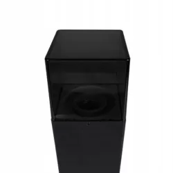 LAMPA DO OGRODU LED E27 KWADRATOWY SŁUPEK 50CM CZARNA NA ZEWNĄTRZ-5904703008859