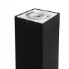 LAMPA DO OGRODU LED E27 KWADRATOWY SŁUPEK 50CM CZARNA NA ZEWNĄTRZ-5904703008859