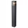 Lampa ogrodowa stojąca słupek zewnętrzny E27 80cm kwadratowa czarna-5904703008873