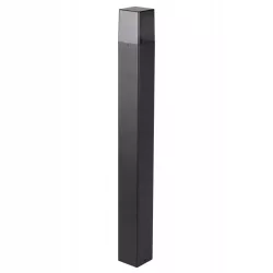 Lampa ogrodowa stojąca słupek zewnętrzny E27 80cm kwadratowa czarna-5904703008873