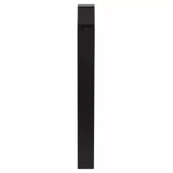 Lampa ogrodowa stojąca słupek zewnętrzny E27 80cm kwadratowa czarna-5904703008873