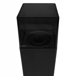 Lampa ogrodowa stojąca słupek zewnętrzny E27 80cm kwadratowa czarna-5904703008873