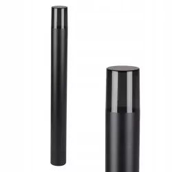 Lampa ogrodowa stojąca słupek zewnętrzny E27 80cm okrągła czarna-5904703008880