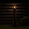 Lampa ogrodowa stojąca słupek zewnętrzny E27 80cm okrągła czarna-5904703008880