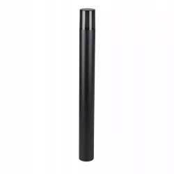 Lampa ogrodowa stojąca słupek zewnętrzny E27 80cm okrągła czarna-5904703008880